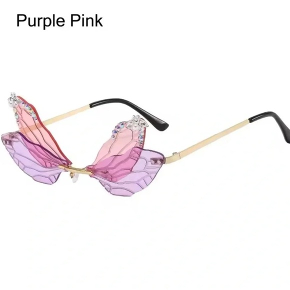 Dragonfly Wings Purplish Sunglasses - Picture 3 of 6